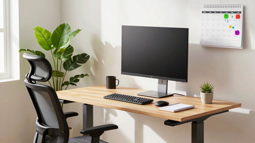 ergonomic workspace boosts productivity