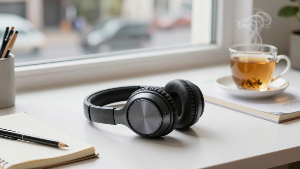 focus with noise canceling headphones