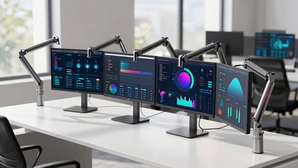 heavy duty monitor arms