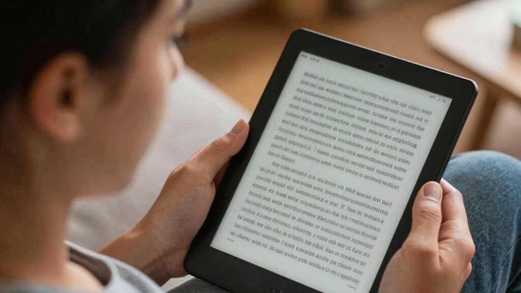 optimize e paper reading comfort