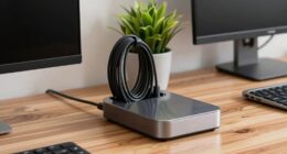 organize docking station cables