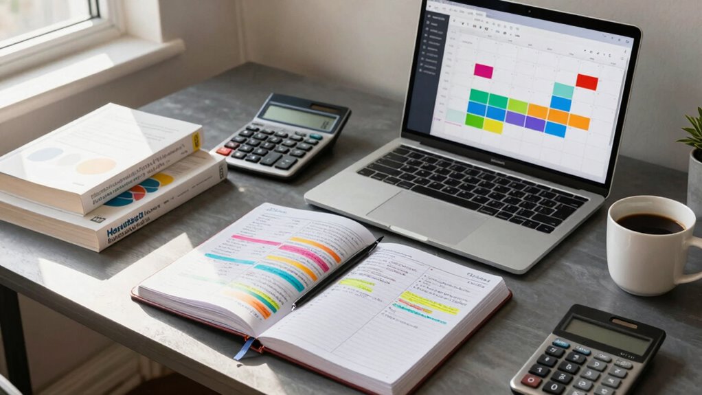 organized focused study planning