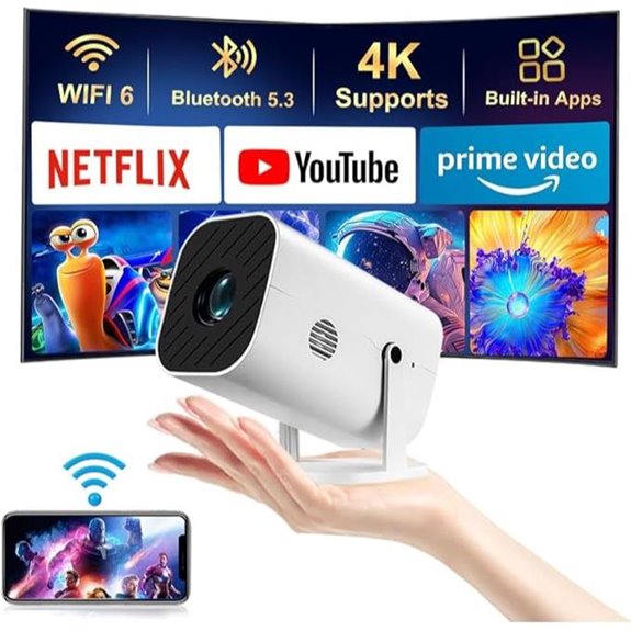 portable wifi bluetooth projector