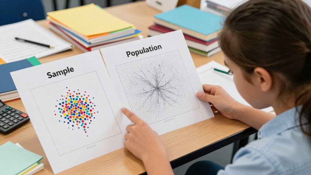 sample vs population confusion