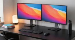 top dual monitor desks