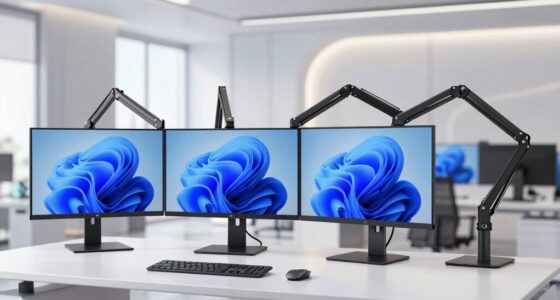 top dual monitor mount