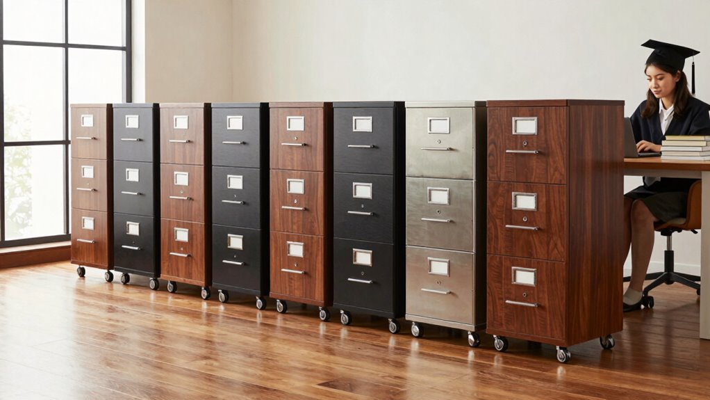 top rolling file cabinets
