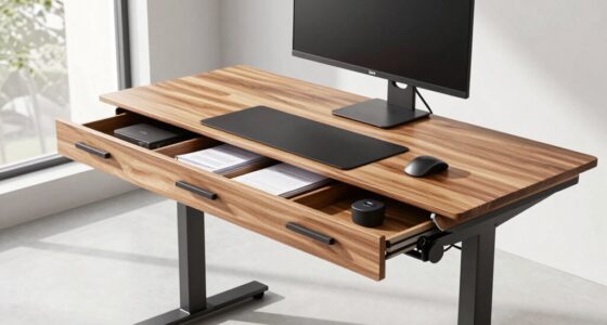 top standing desks with drawers