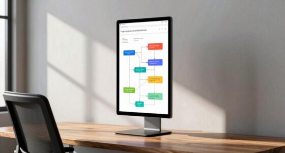 vertical monitor for efficiency
