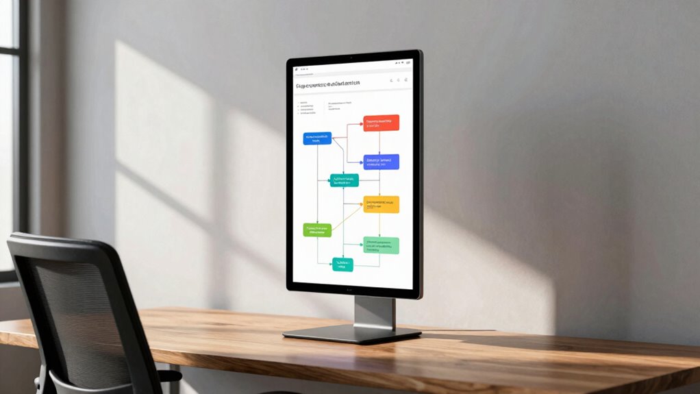 vertical monitor for efficiency