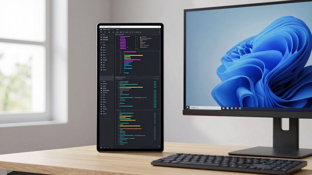 vertical monitors enhance productivity