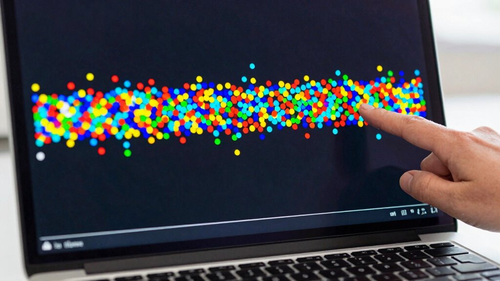 visualize data point distribution