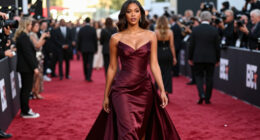 Teyana Taylor's Fashion Signal: Burgundy Gown At BET Awards Sparks Trend Watch