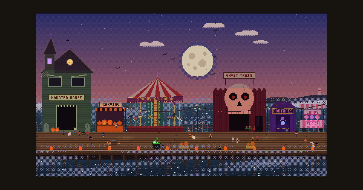 Haunted Pier: A New Living Pixel-art Diorama From Pixel Rivals
